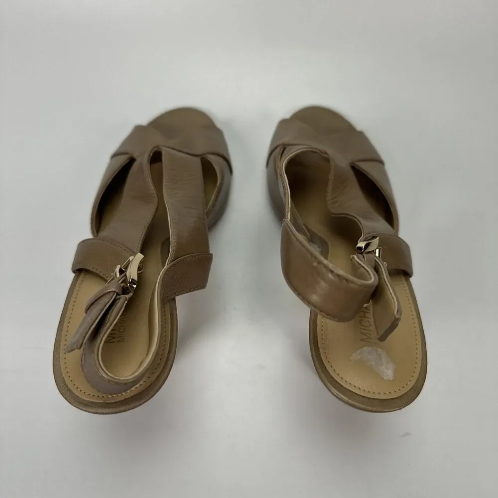 Michael Kors Dress HEELS,  Slingback, Becky Sandal Beige Tan Size 8.5